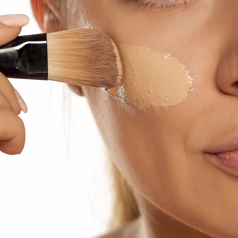 How to Fix Patchy Foundation: Apply Less foundation