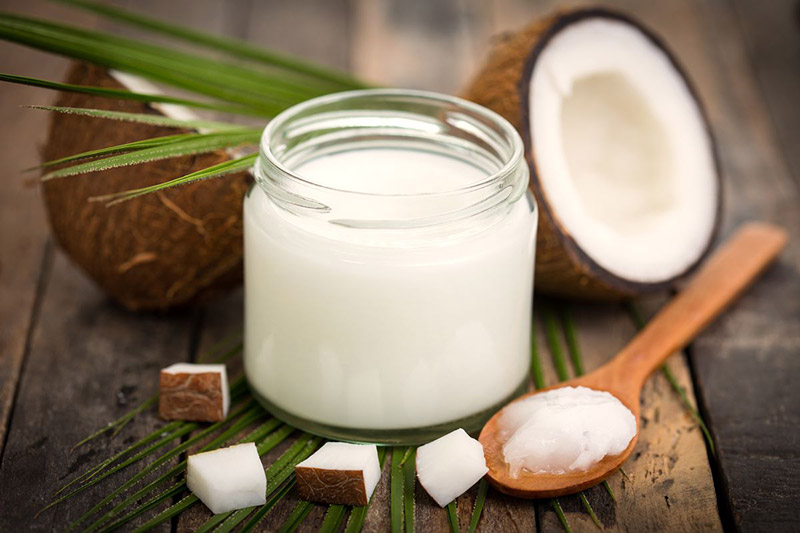 Coconut Oil Helps with Hair Growth: Protects from heat damage