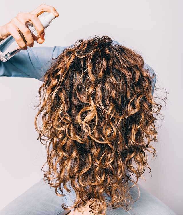 Curly hair care routine