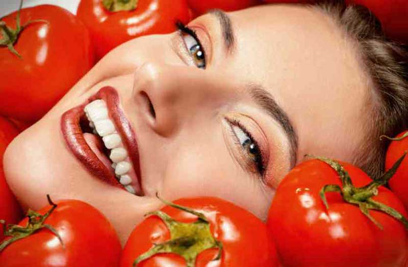 Tomato for dry skin